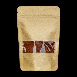 Kraft Paper Doypack with Window 210x320+120mm