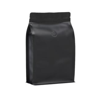 Black Flat bottom bag with one-way-valve