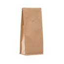 Coffee Kraft Paper Flat Bottom Bag Without Alu