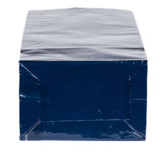 Block Bottom Bag- 3 Layered- 105x295+65mm Blue