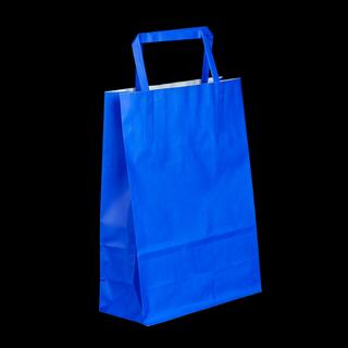Coloured Paper Bags with Flat Handles