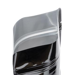 Standbodenbeutel schwarz mit Aromaschutzventil 160x230+90mm