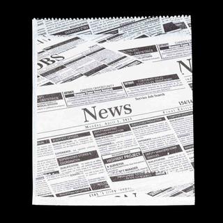 Hamburger Paper Wrap - Newsprint